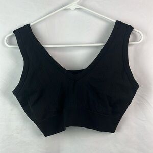 Aerie black sports bra XL